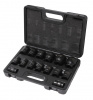 Набор головок ударных 15 предметов1/2" (6-гр.) (10,12-19,21,22,24,27,30,32мм) в кейсе Forsage F-4159. Большой выбор на сайте Трейдимпорт