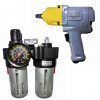 Гайковерт с блоком подготовки воздуха KraftWell KRW1500IW+KRW1771.2A12. Большой выбор на сайте Трейдимпорт
